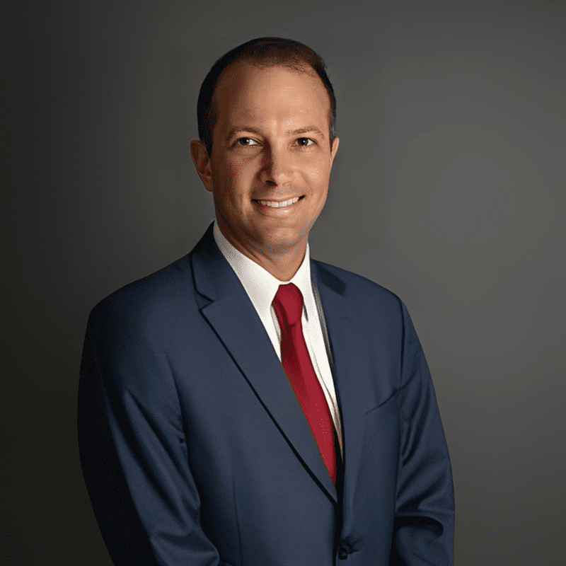 Professional portrait of suited man